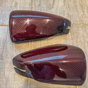 Acura TLX 2021+ Red Carbon Fiber Mirror Caps