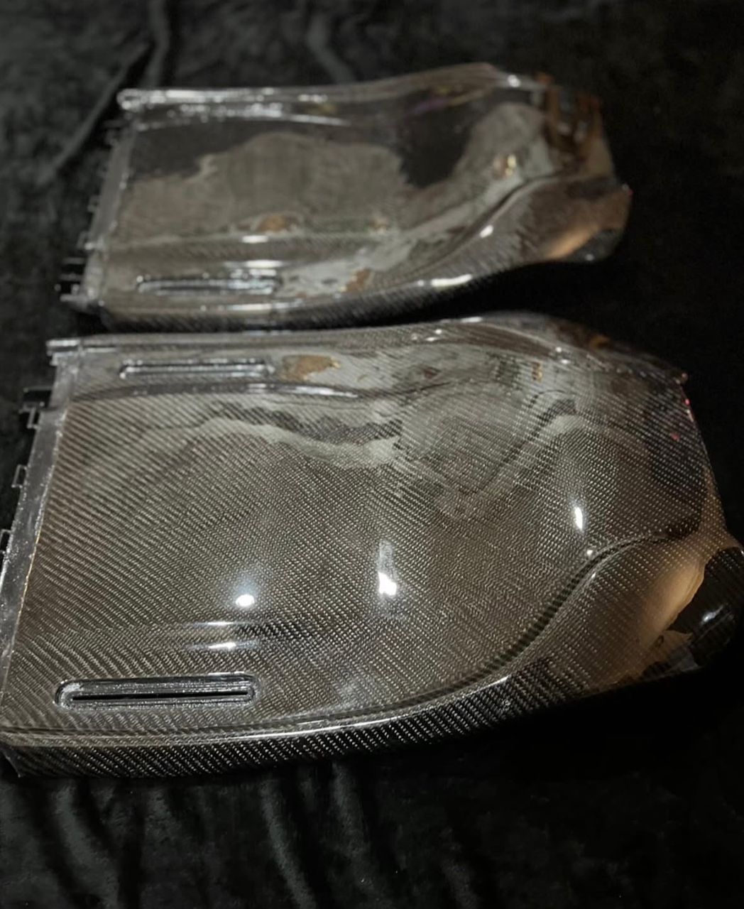 Acura TLX 2015+ Carbon Fiber Back Seat Covers - Image 2
