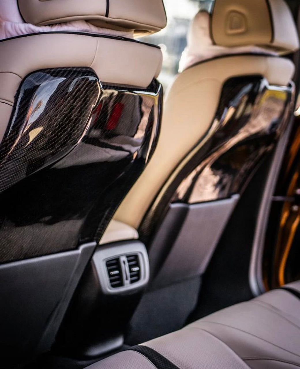 Acura TLX 2015+ Carbon Fiber Back Seat Covers