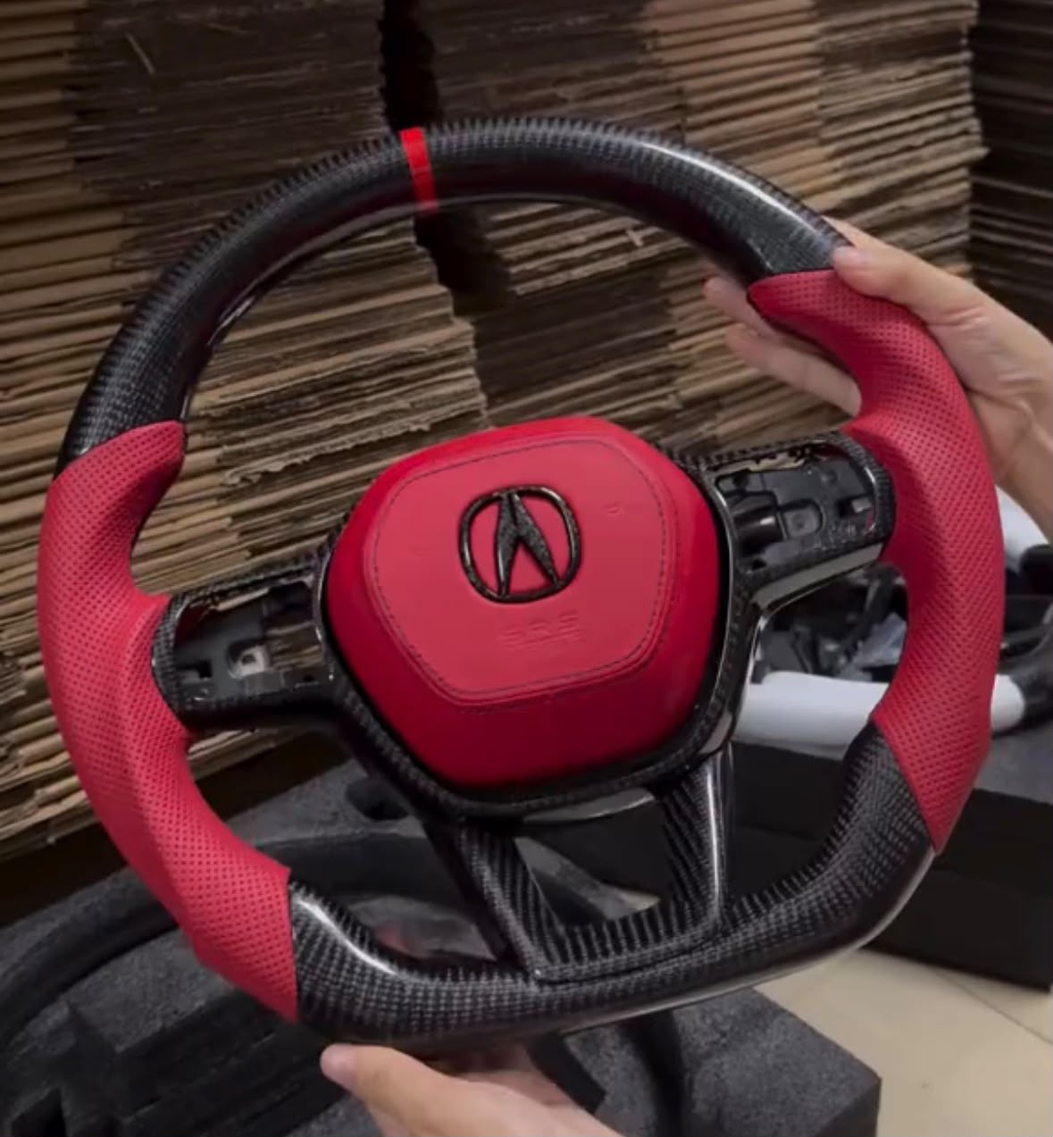 Carbon Fiber Steering Wheel for 2023-2025 Acura Integra & 2022-2025 Honda Civic